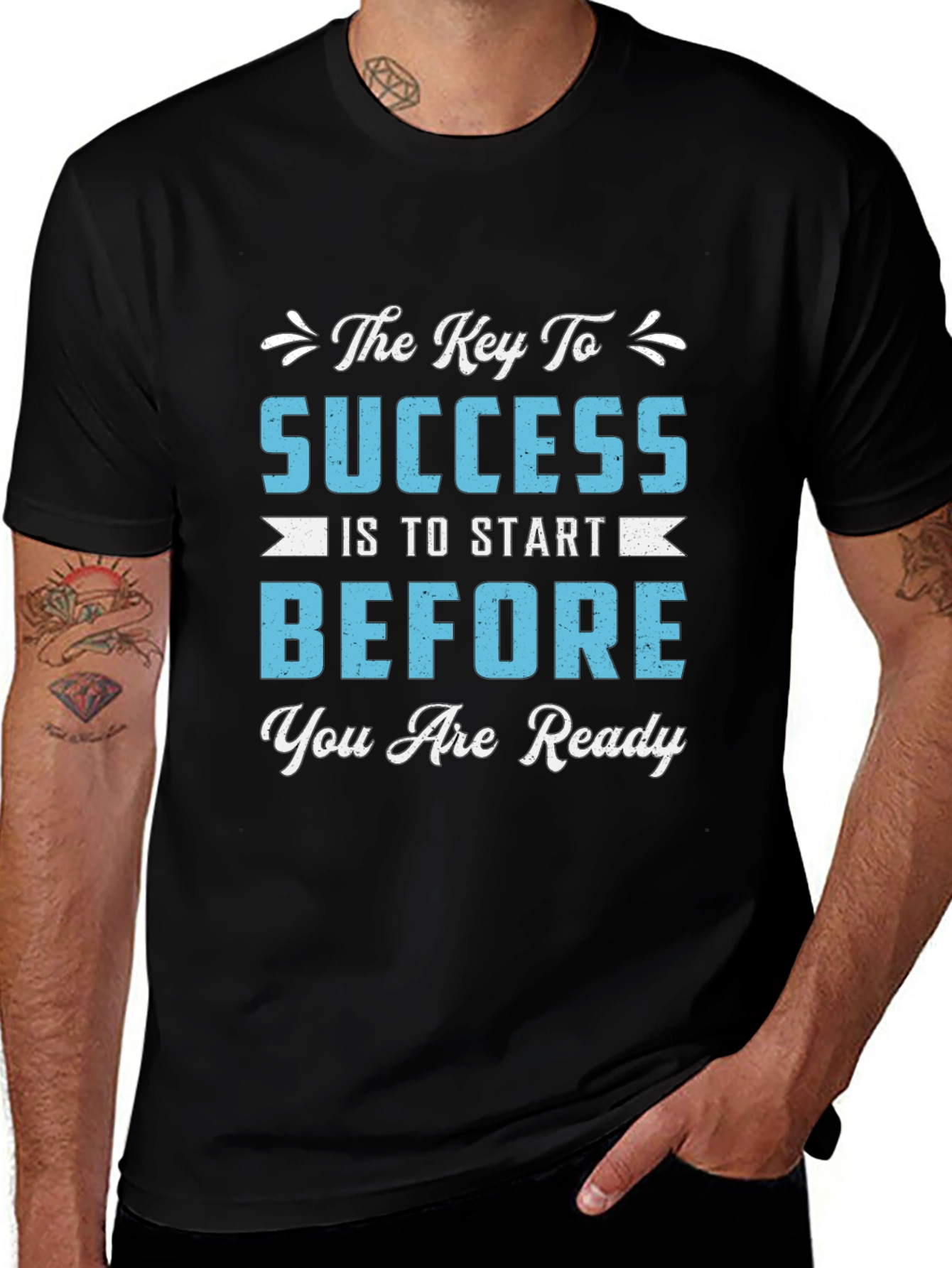 Variant 13 of Success Quote T-Shirt: Start Before You're Ready