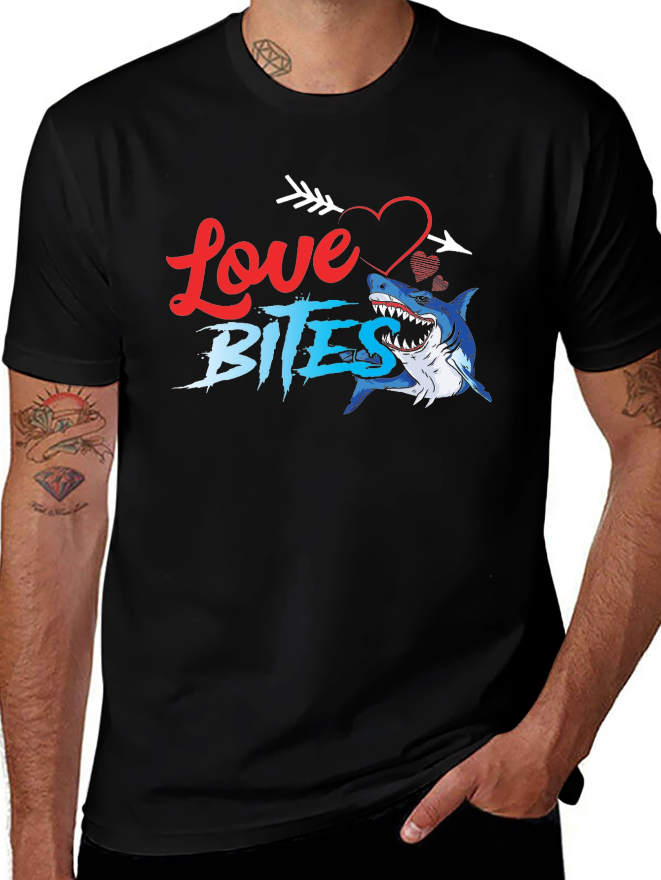 Variant 12 of Love Bites Shark T-Shirt