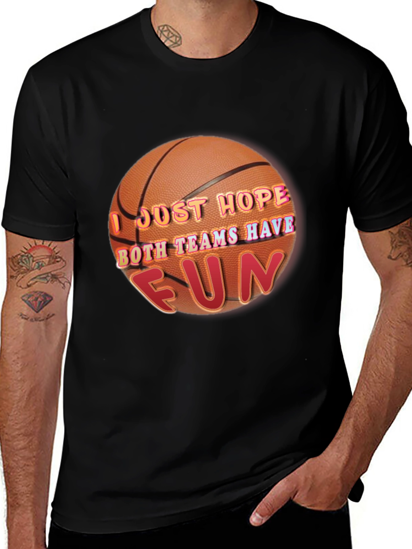 Variant 3 of Basketball Fun Graphic T-Shirt