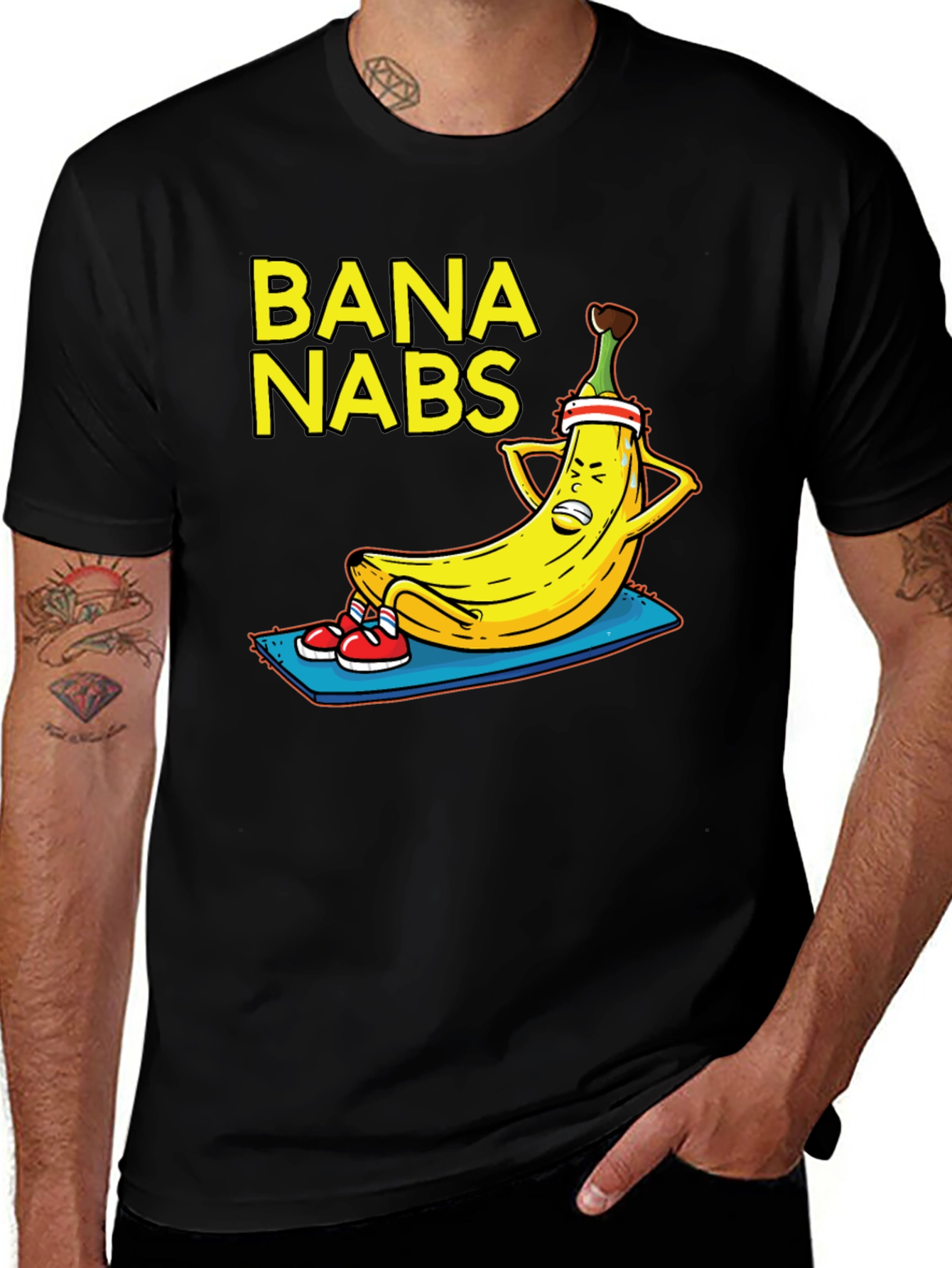 Variant 4 of Bana Nabs Funny Workout T-Shirt 