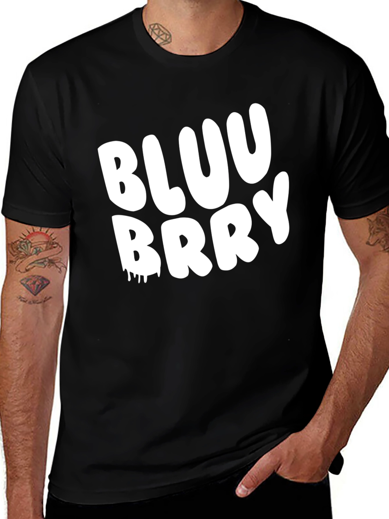 Variant 2 of Bluu Brry Graphic T-Shirt - Trendy Casual Tee