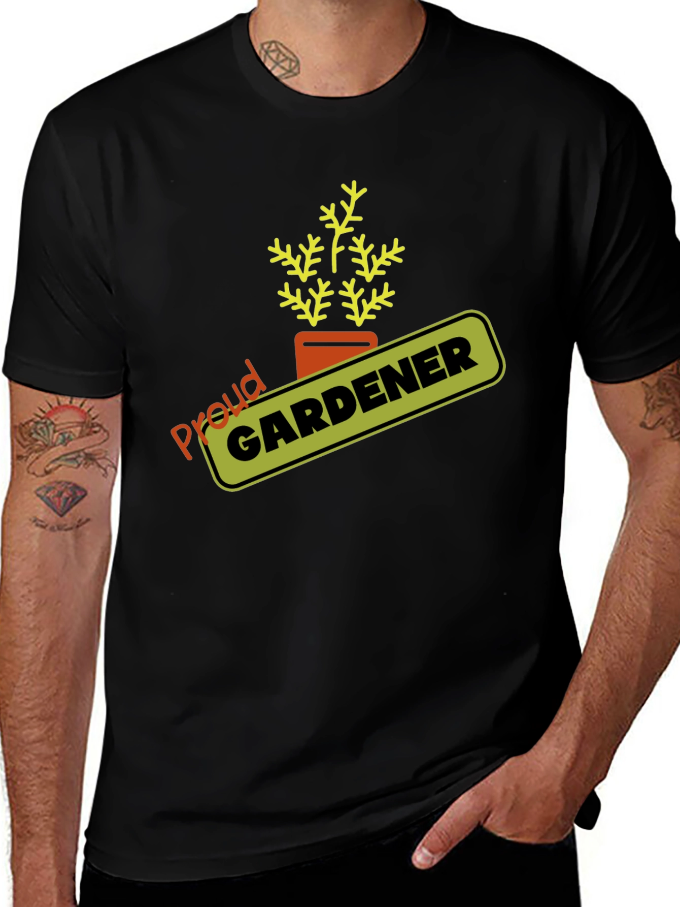 Variant 3 of Proud Gardener Black T-Shirt