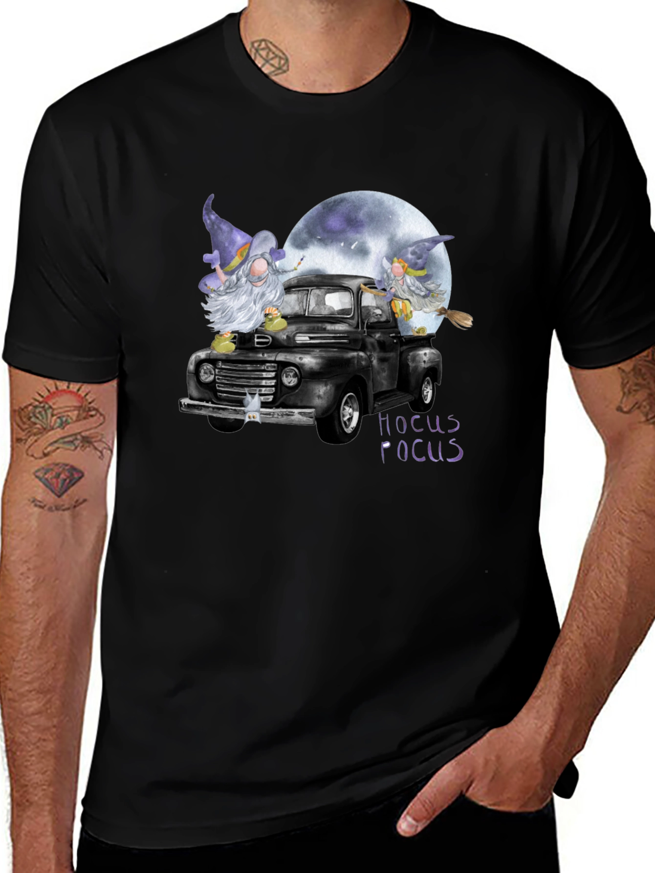 Hocus Pocus Truck Graphic Tee - Spooky Season