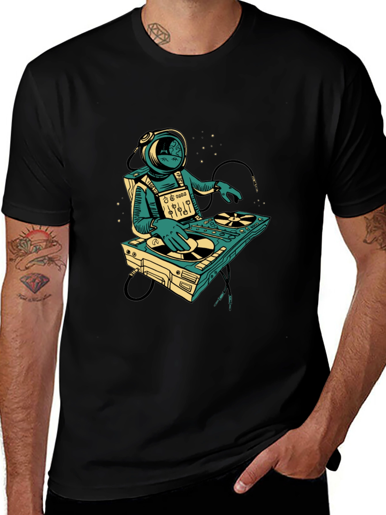 Variant 9 of Astronaut DJ Graphic T-Shirt