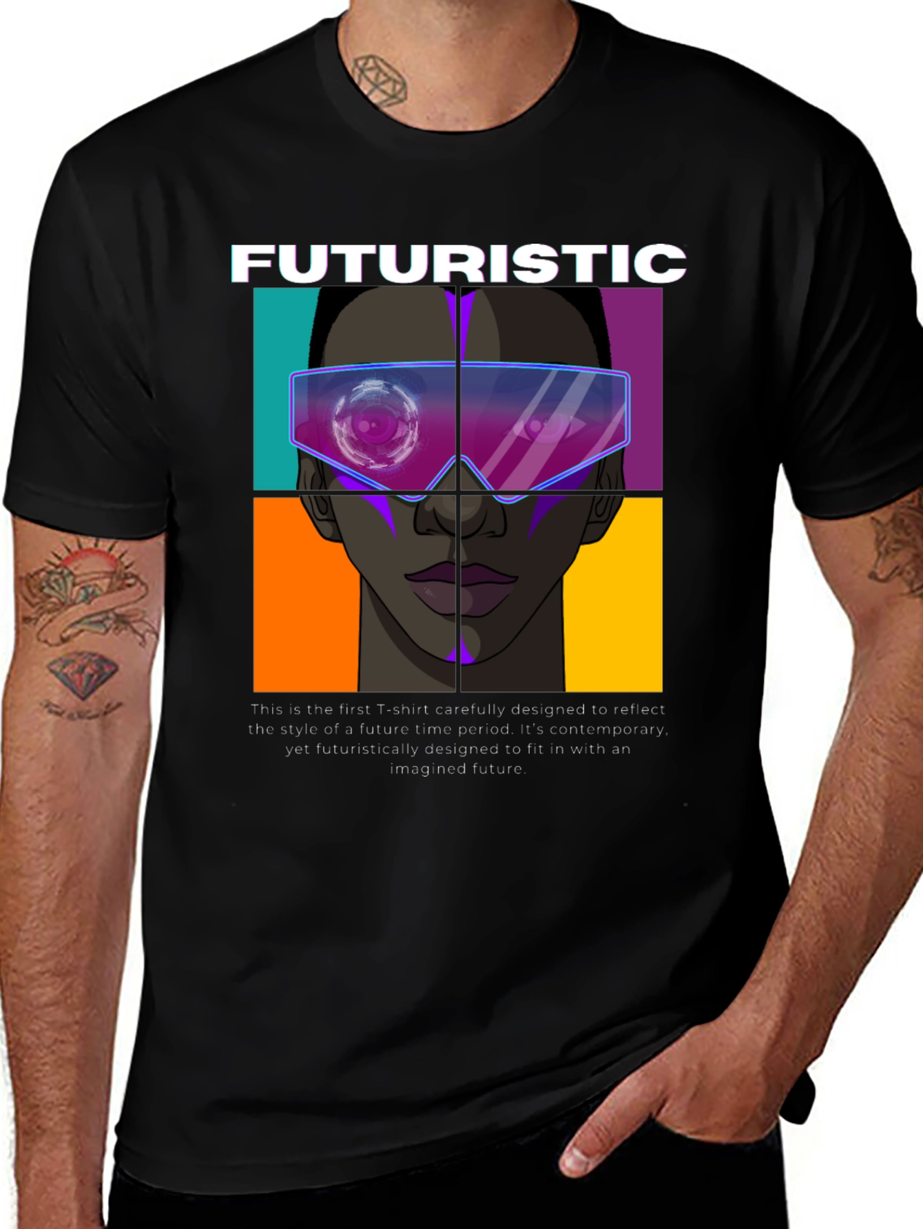Variant 20 of Futuristic Graphic Print T-Shirt