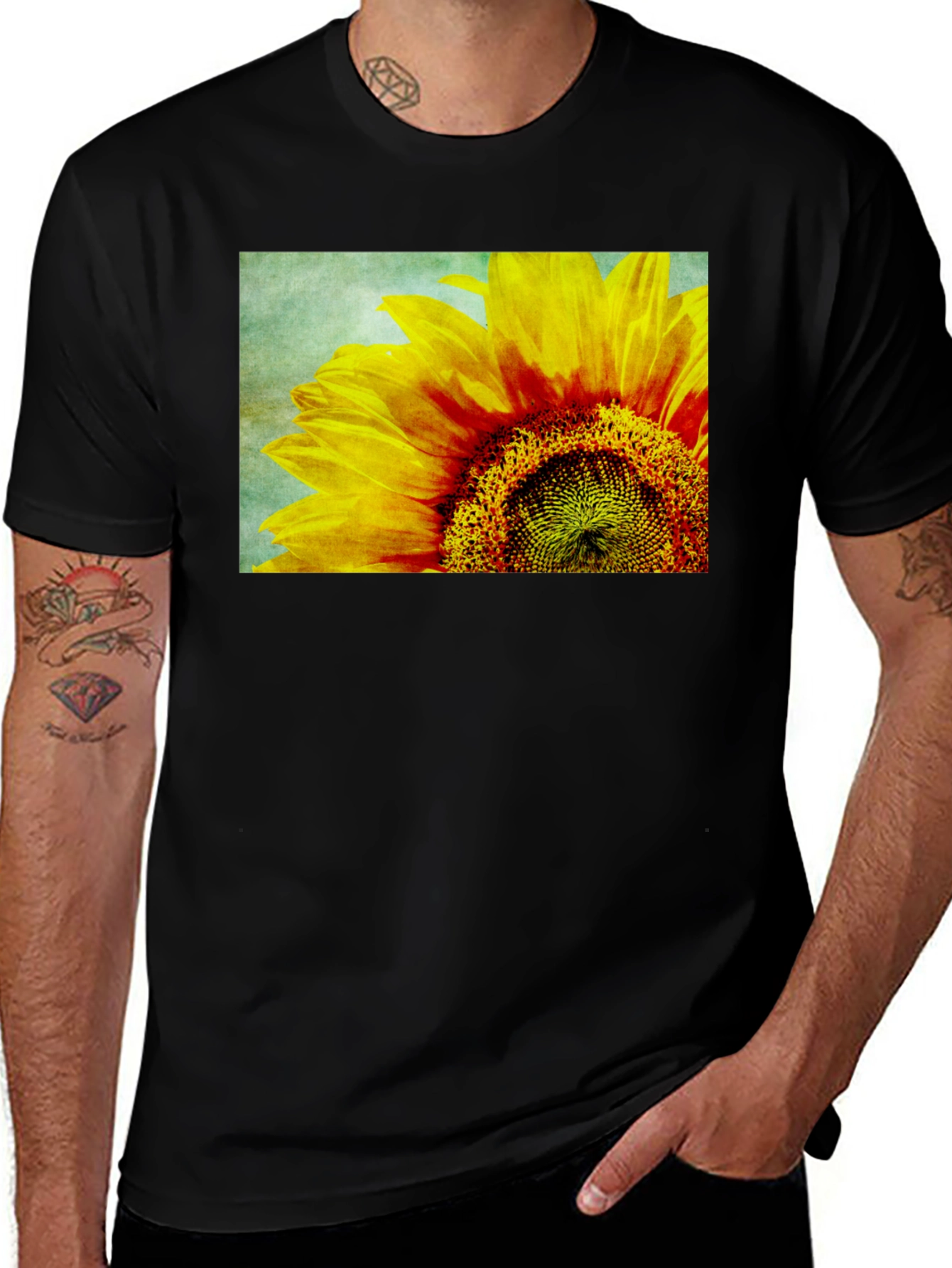 Variant 22 of Sunflower Graphic Print T-Shirt