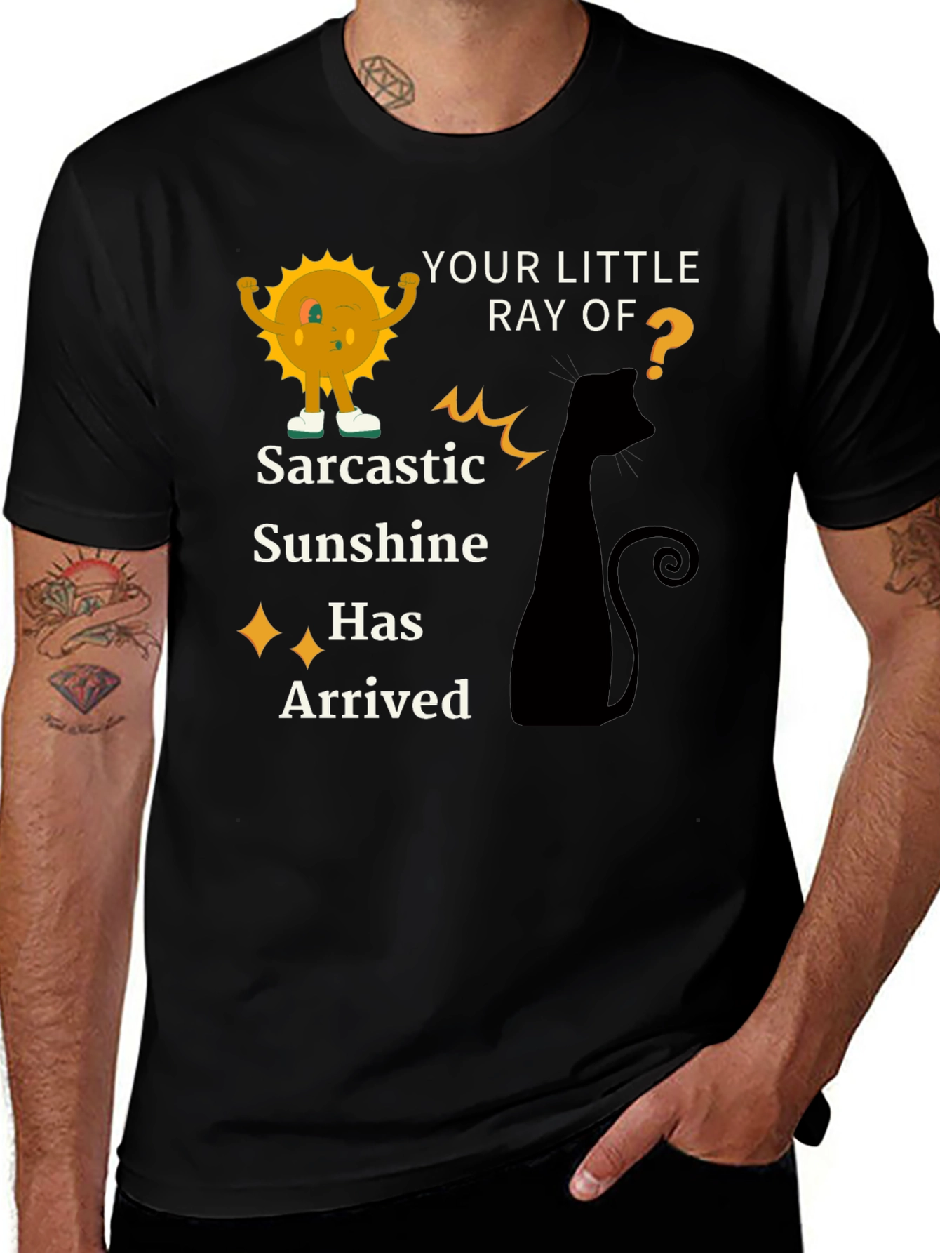 Variant 4 of Sarcastic Sunshine T-Shirt - Quirky Humor Tee