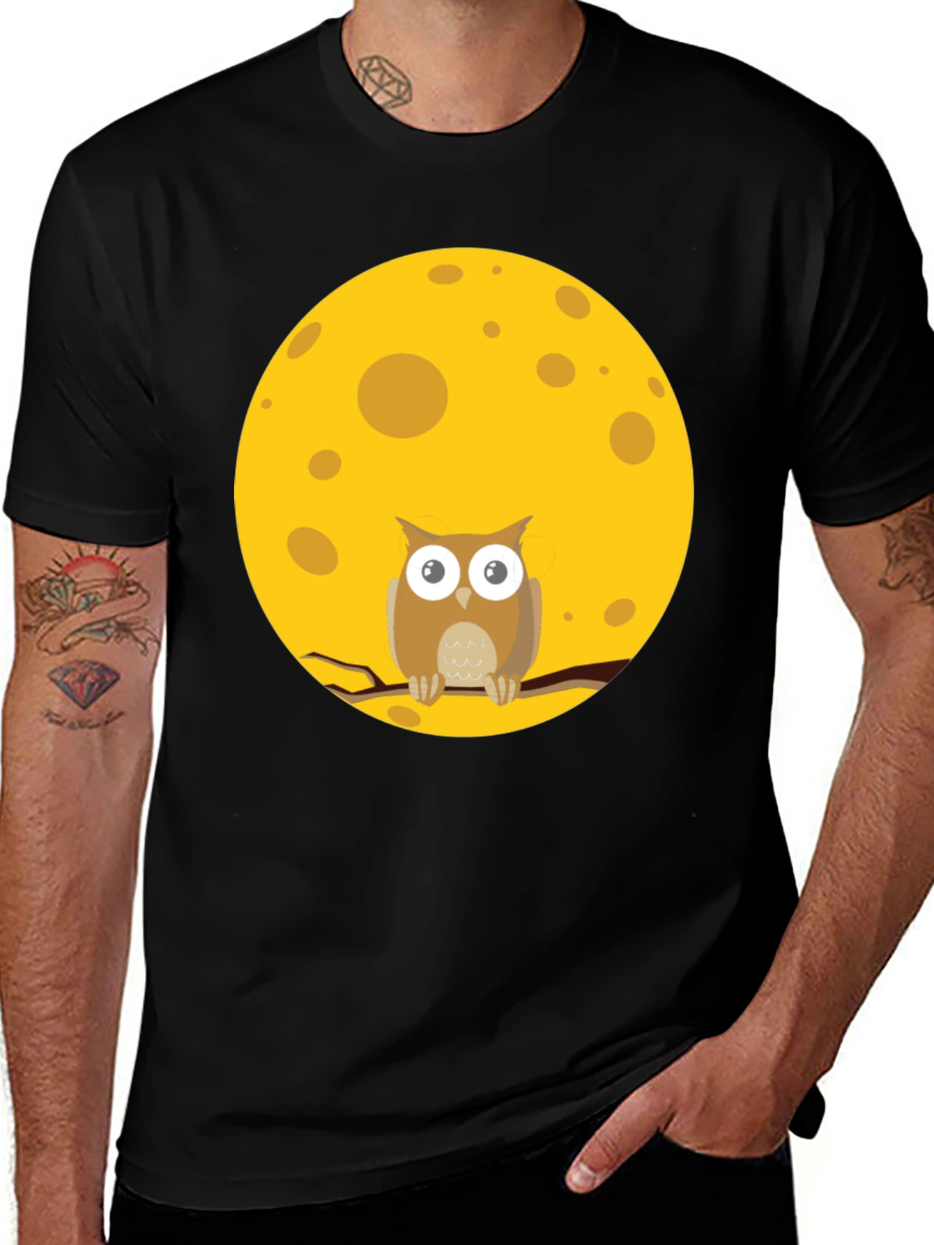 Variant 23 of Owl Moon Graphic T-Shirt