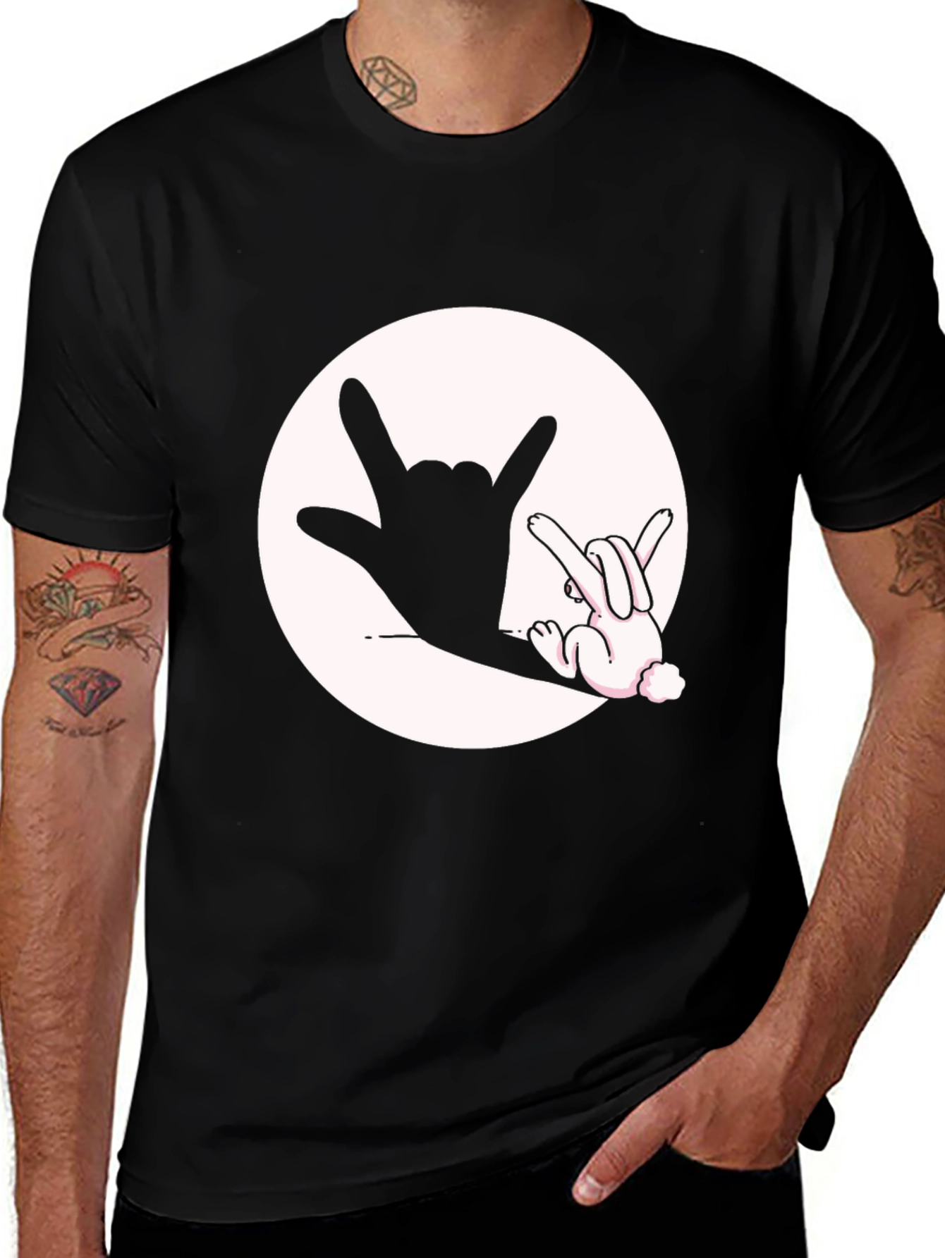 Rock On Rabbit Tee - Cool Graphic T-Shirt
