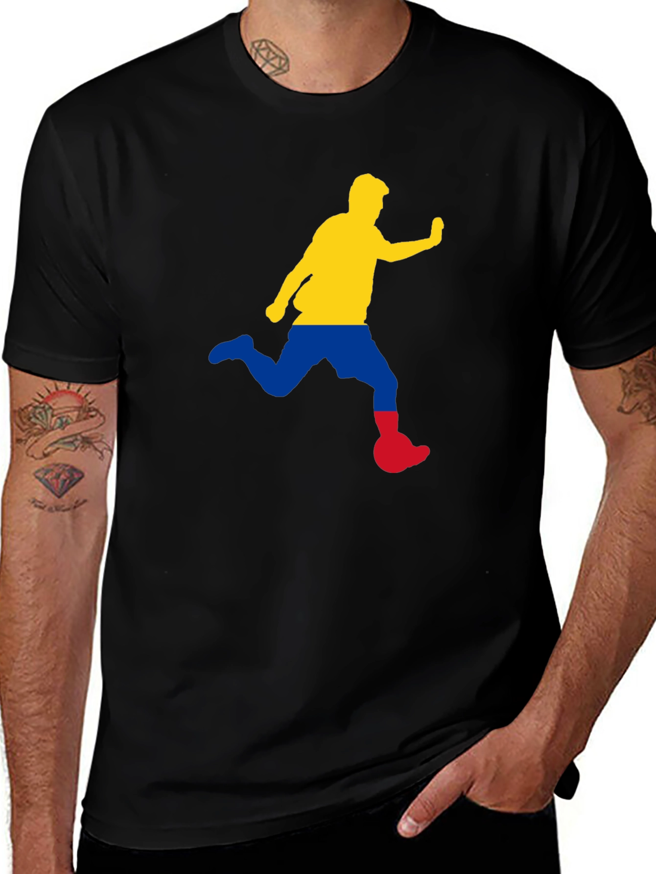 Variant 4 of Soccer Player Graphic Tee - Unique Design