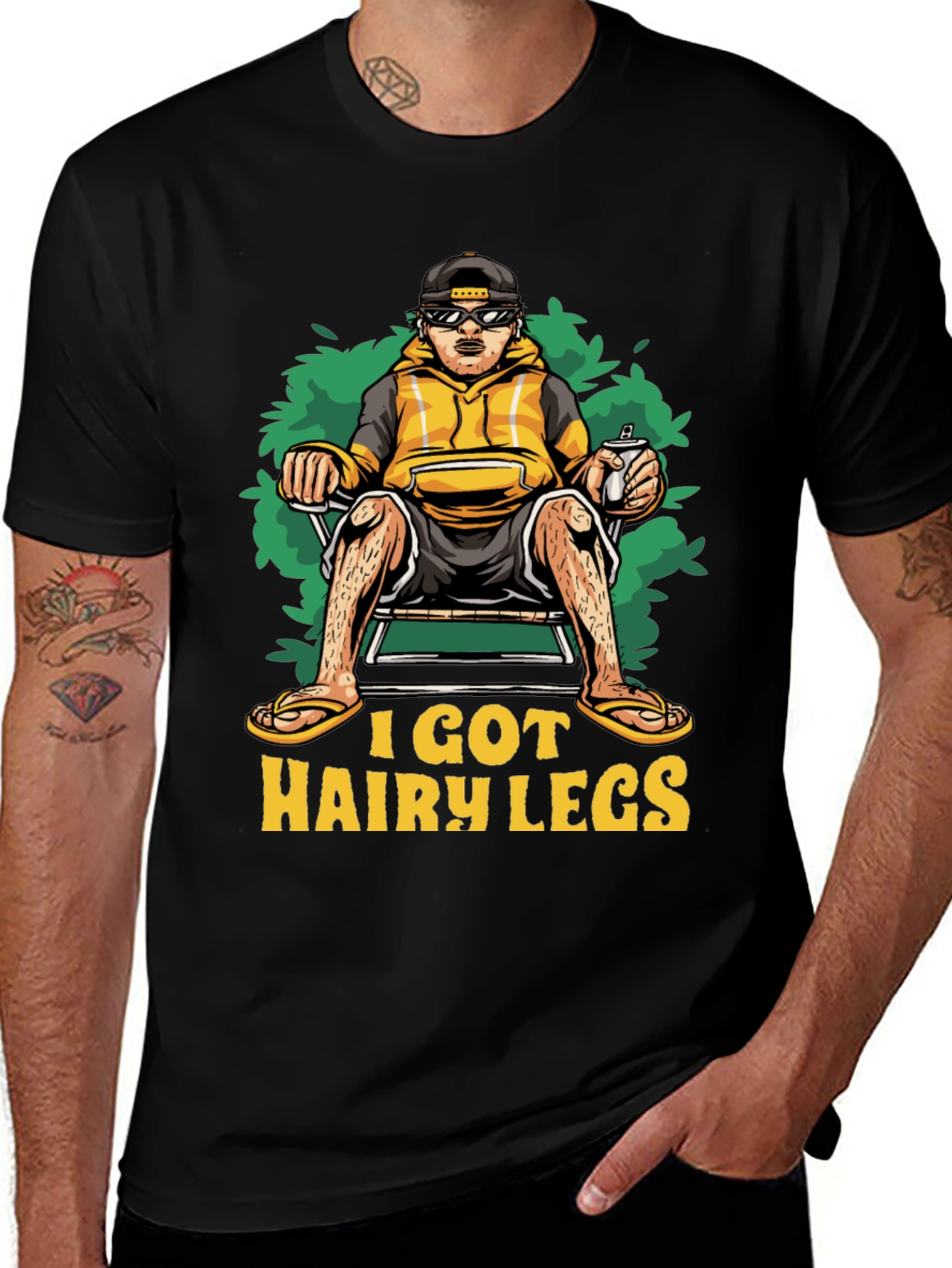 Variant 11 of I Got Hairy Legs Graphic Tee - Funny Summer T-Shirt