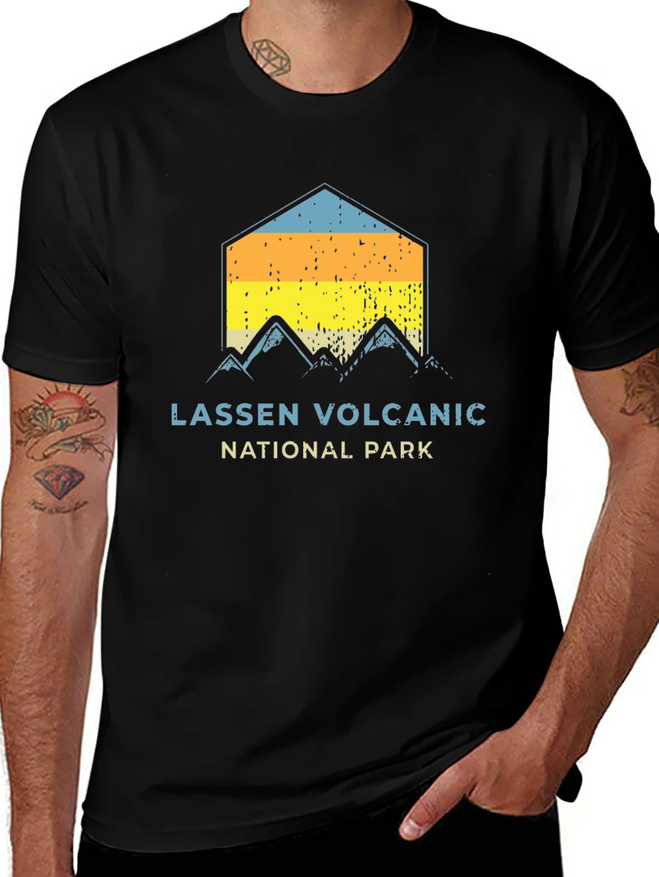 Variant 24 of Lassen Volcanic National Park Black Graphic T-Shirt