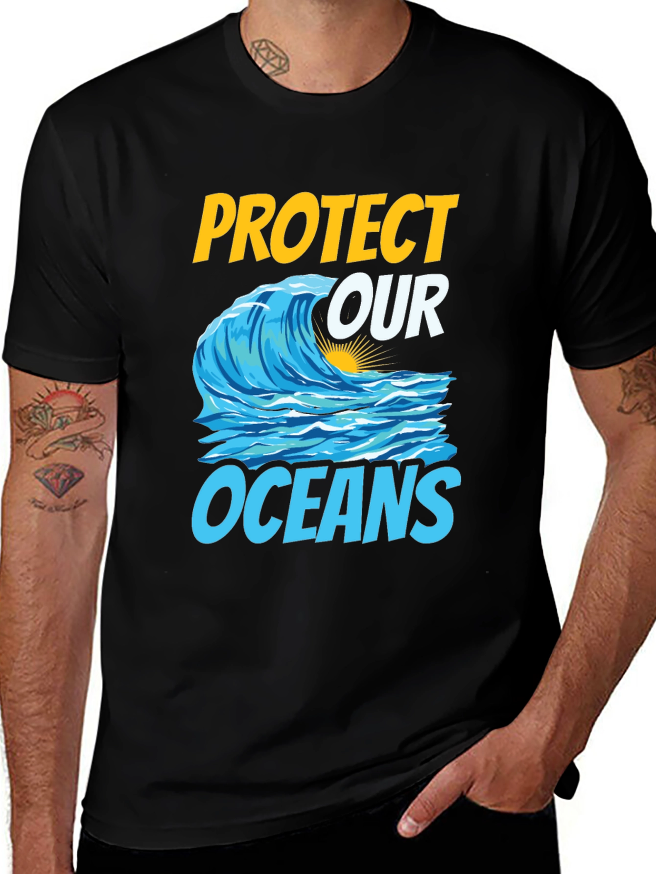 Variant 20 of Protect Our Oceans Graphic T-Shirt
