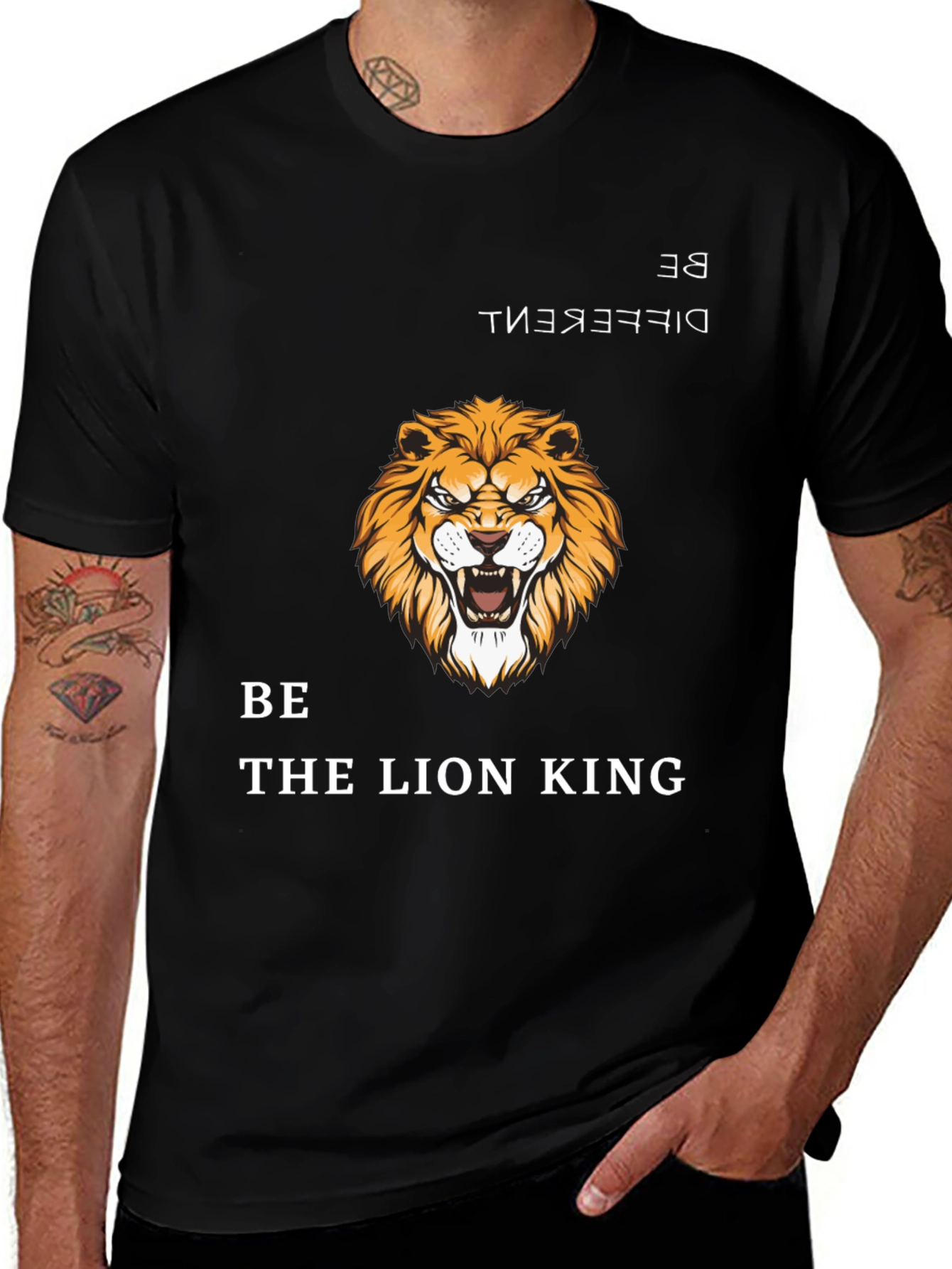 Variant 26 of Lion King Graphic Tee - Be Different T-Shirt