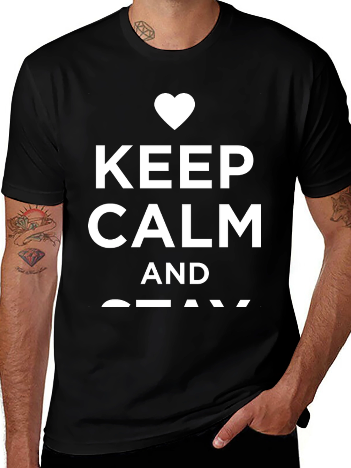 Variant 24 of Keep Calm Black T-Shirt