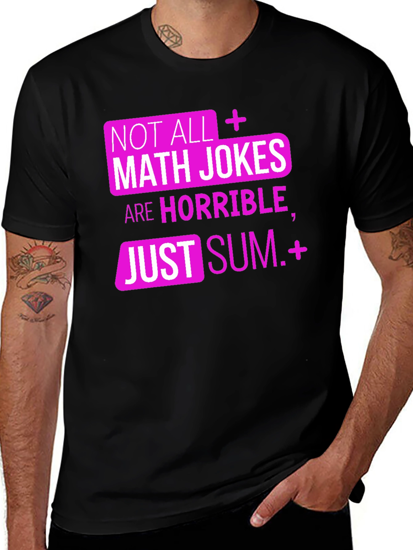 Variant 25 of Math Jokes Tee - Sum Humor!