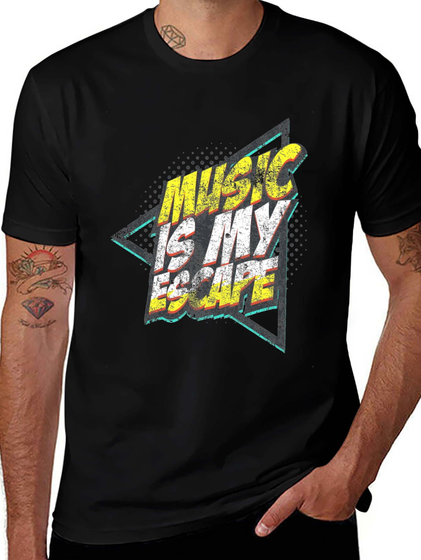 Variant 18 of Music is My Escape Graphic Tee