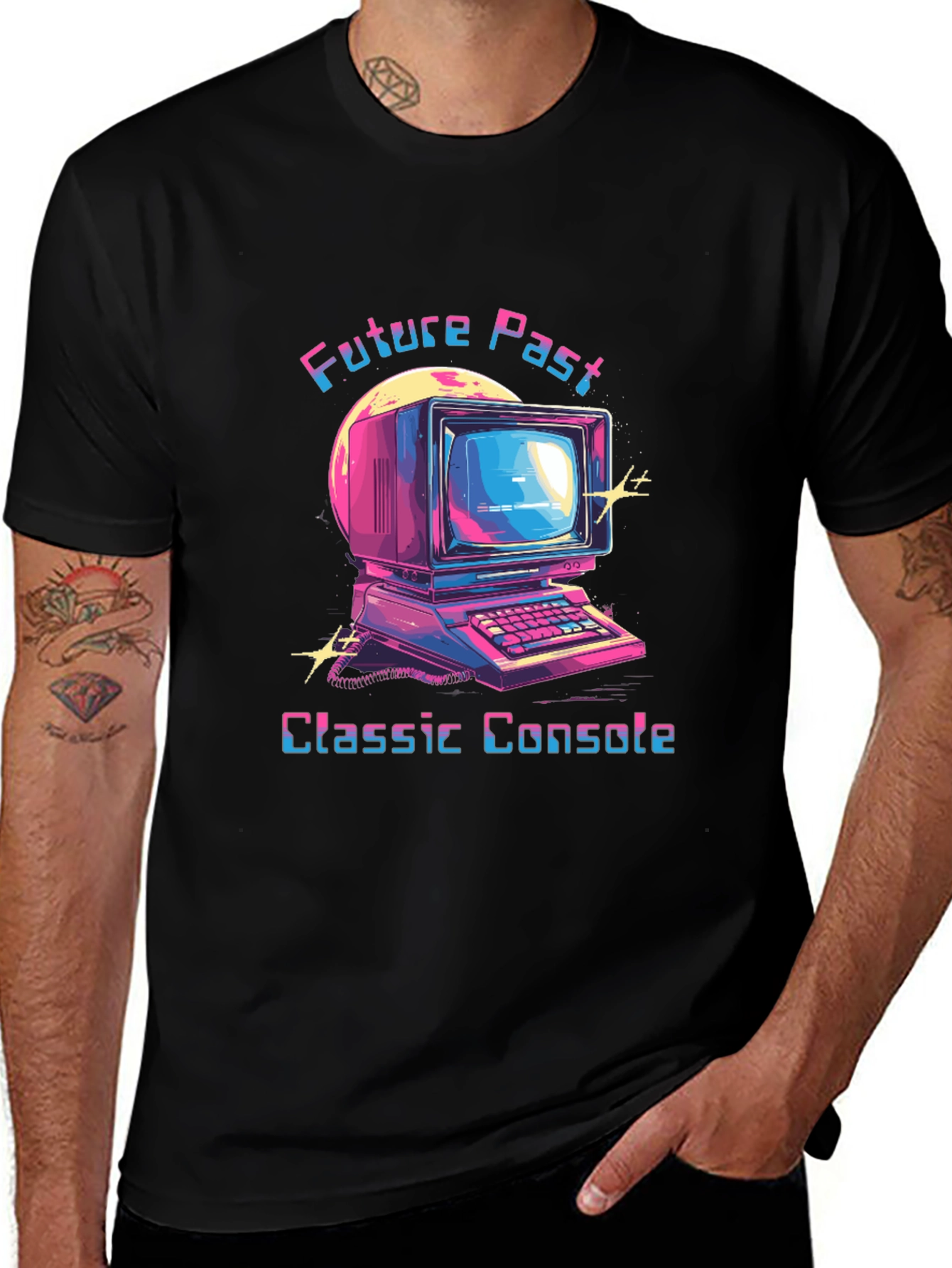 Variant 24 of Retro "Future Past" Console T-Shirt