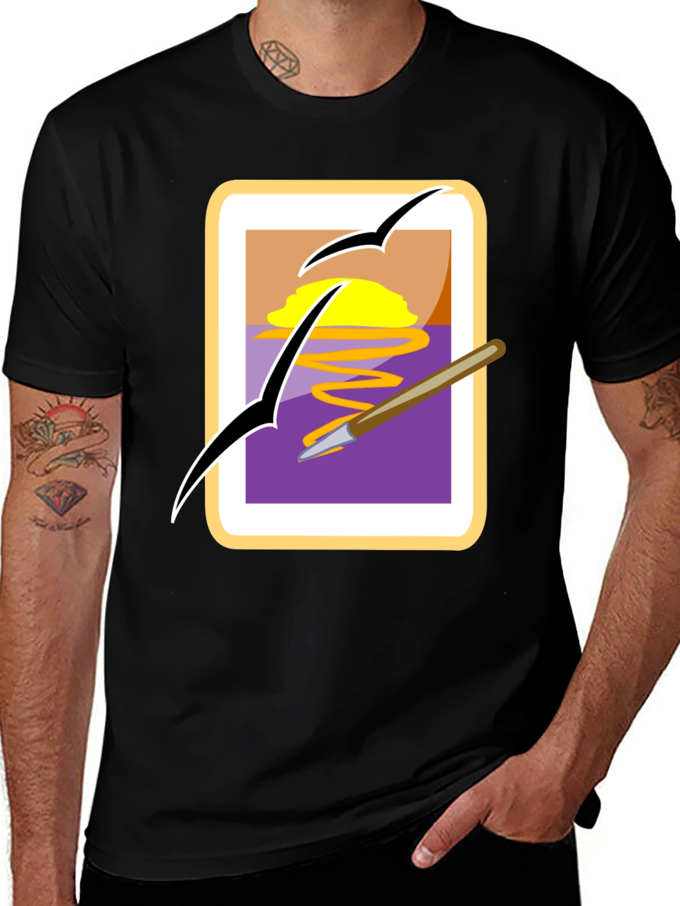 Variant 11 of Artistic Graphic T-Shirt - Painter's Paradise