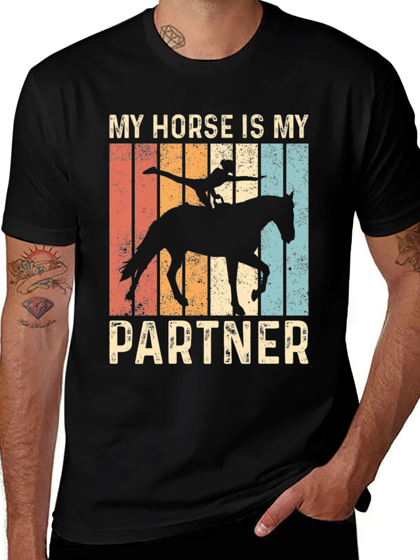 Variant 4 of My Horse Is My Partner Graphic Tee
