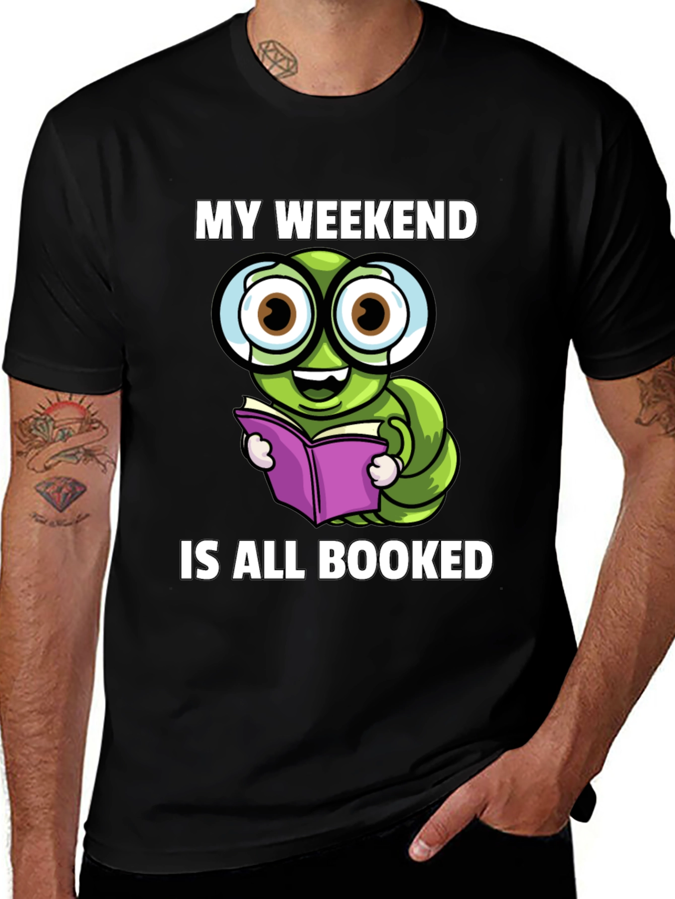 Variant 7 of Bookworm Weekend T-Shirt - Funny Reader Tee