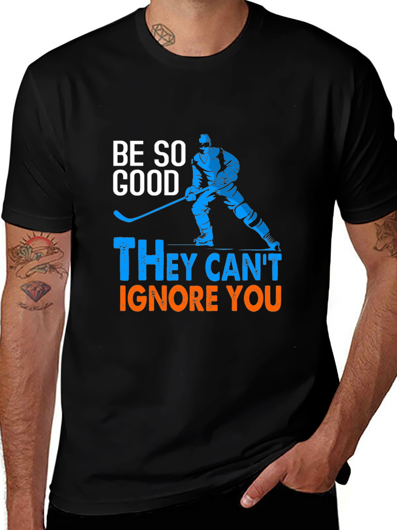 Variant 9 of Hockey Player Graphic T-Shirt - Be So Good