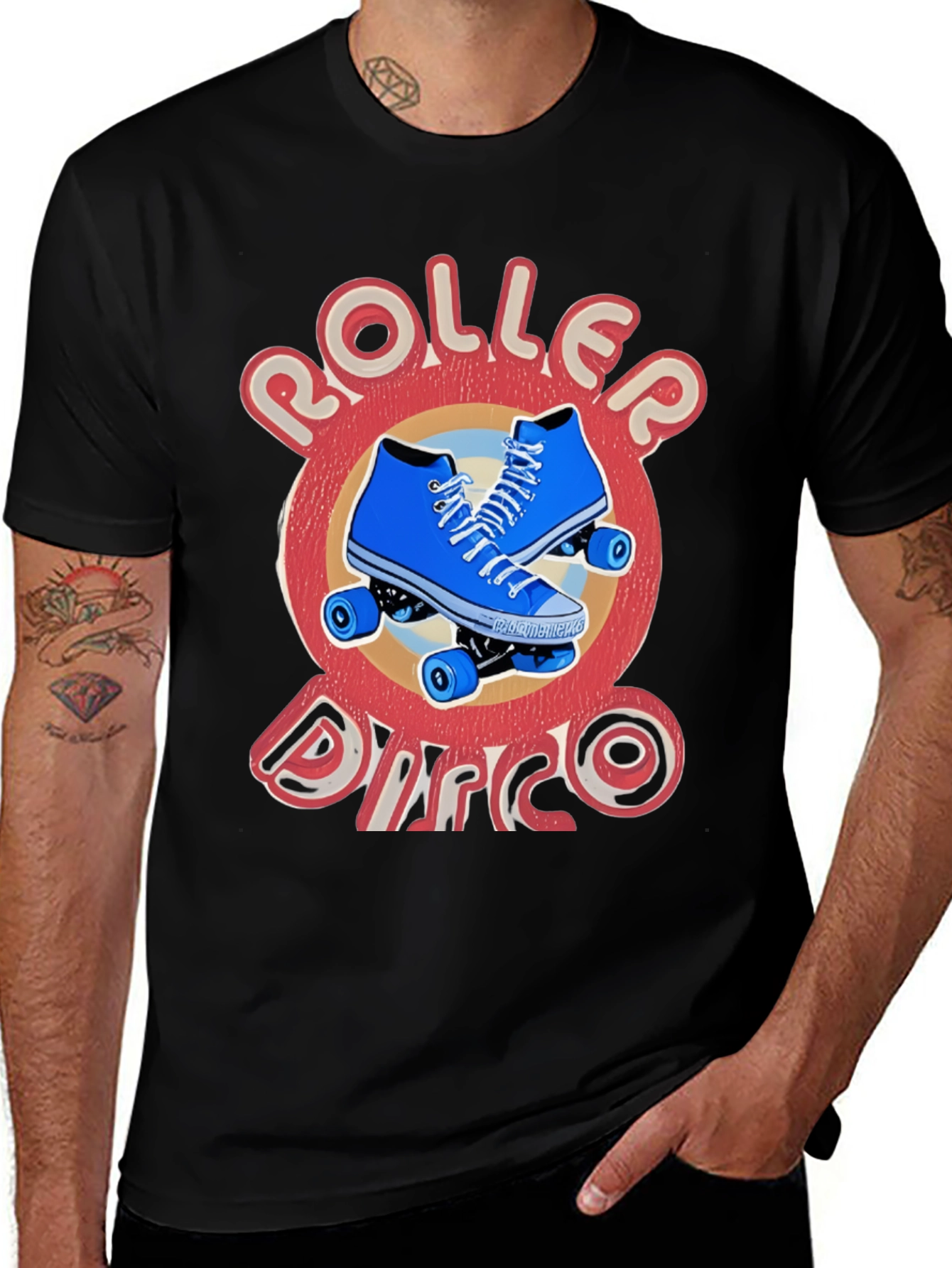 Variant 16 of Roller Disco Graphic Tee - Retro Style