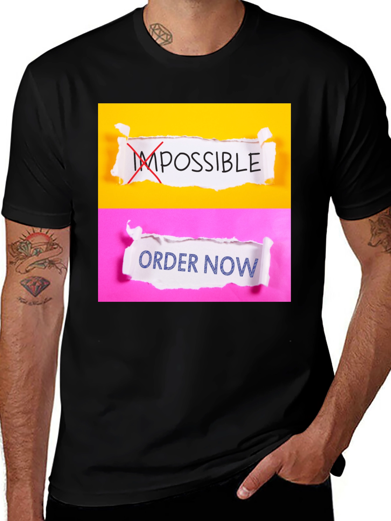 Variant 30 of Motivational T-Shirt: Order Now, Make It Possible!