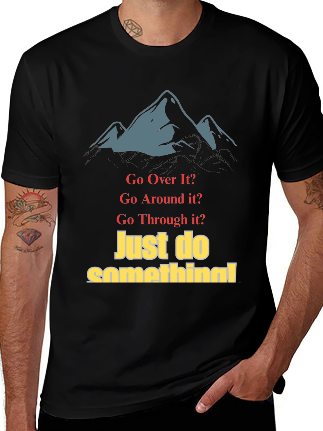 Variant 9 of Motivational T-Shirt - 'Just Do Something!'