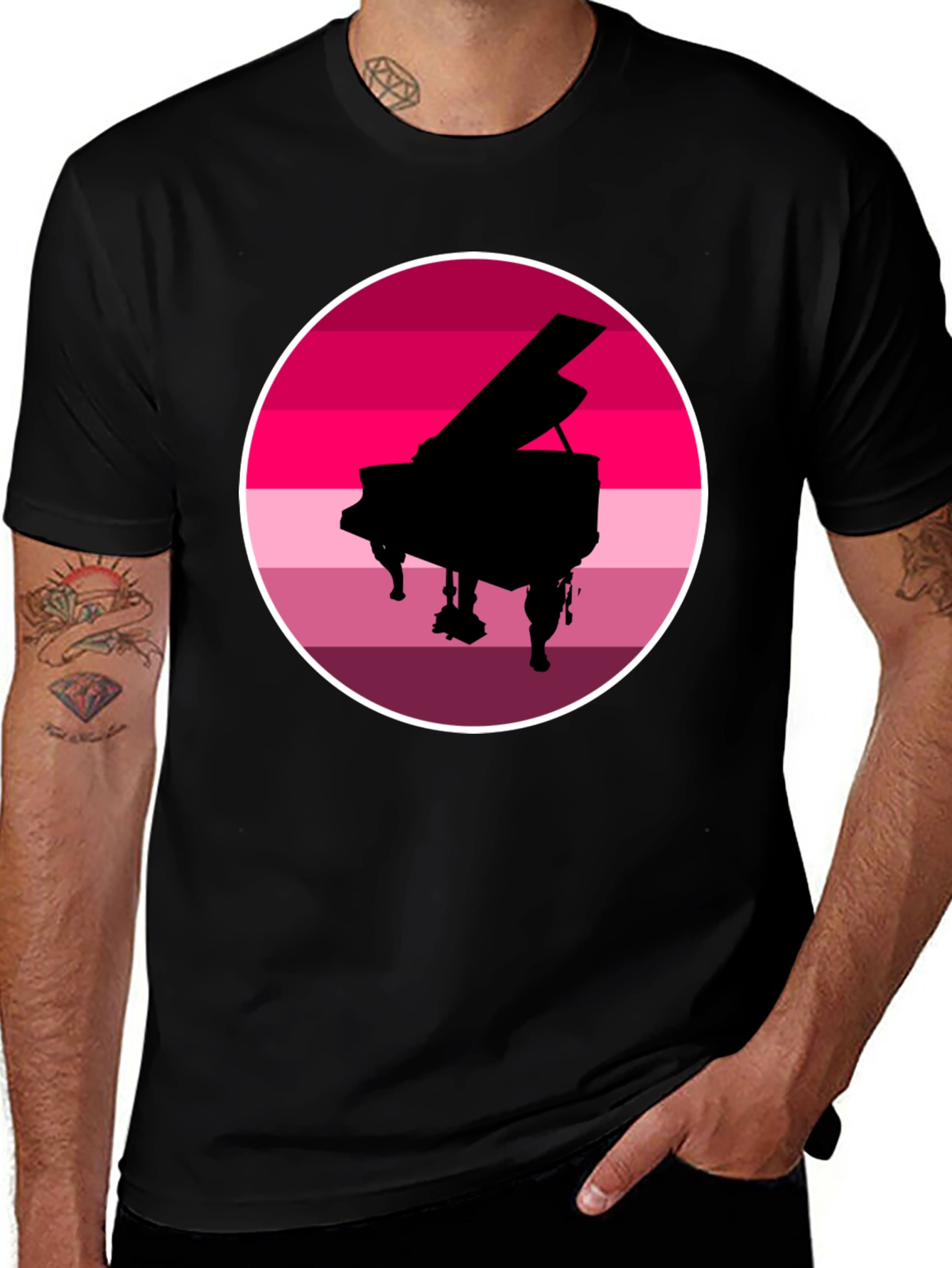 Variant 16 of Piano Sunset Graphic Tee