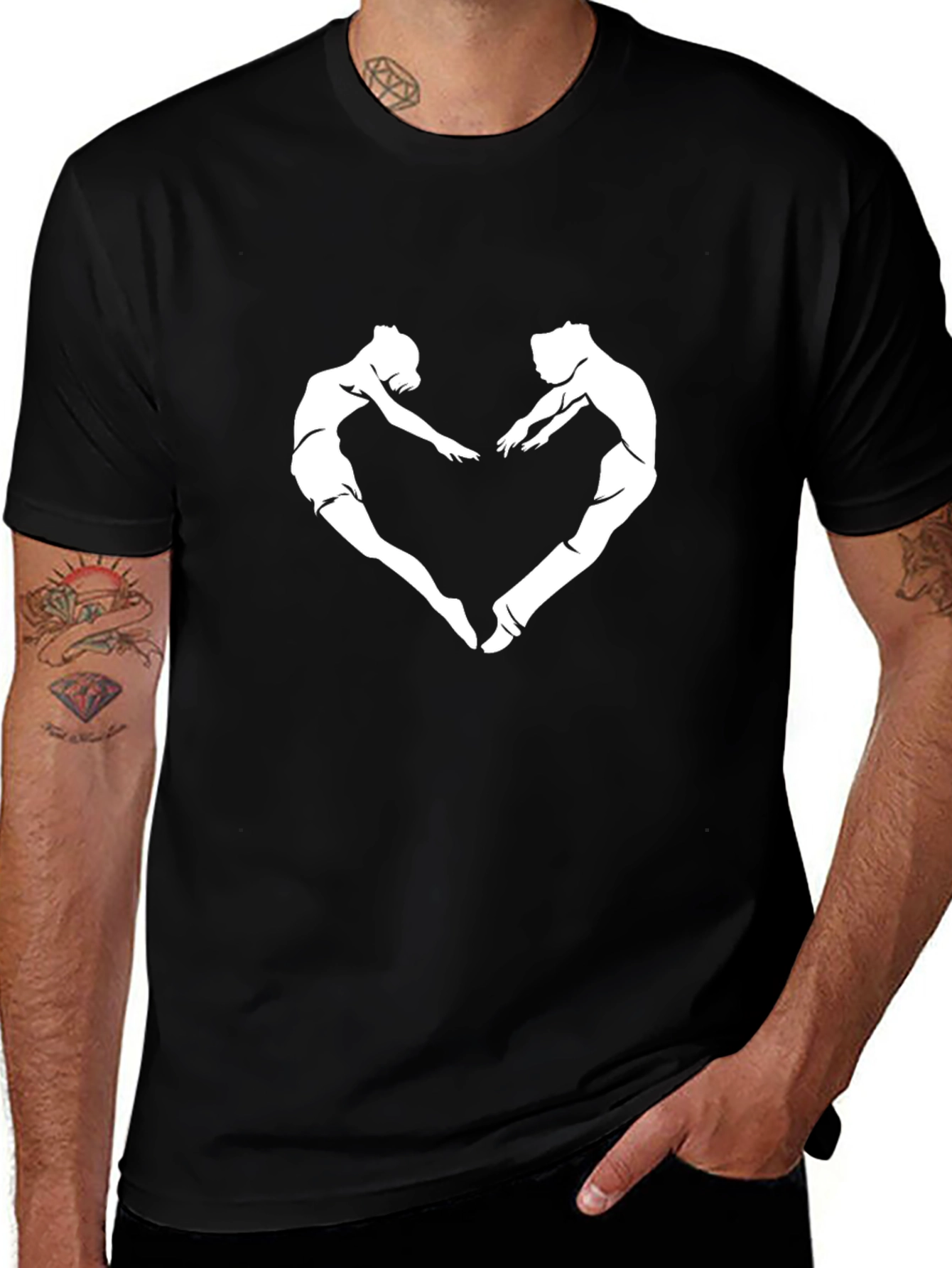 Dancing Heart Black T-Shirt