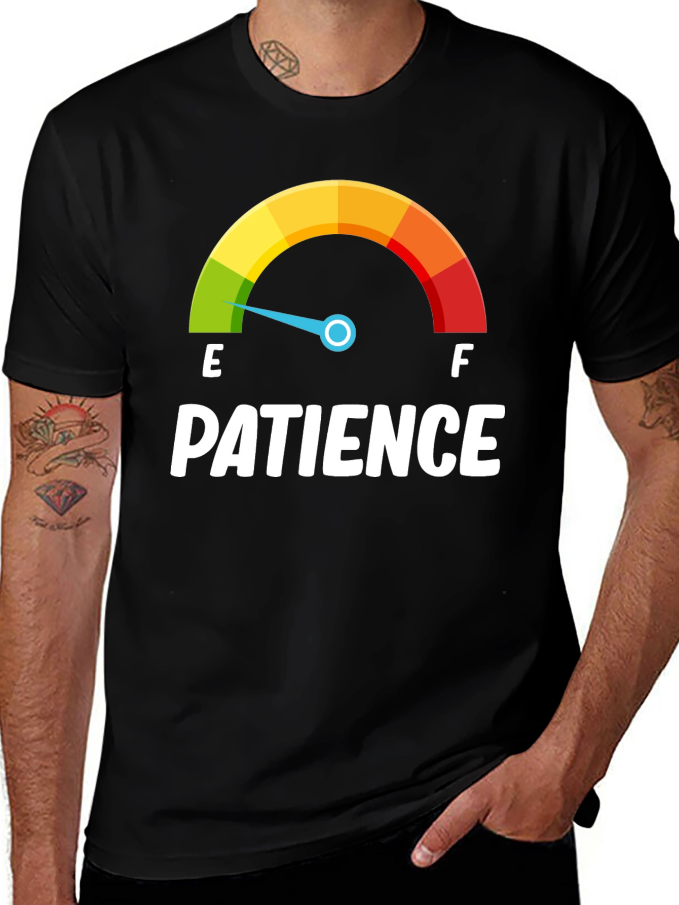 Variant 2 of Patience Gauge T-Shirt - Runs Low!
