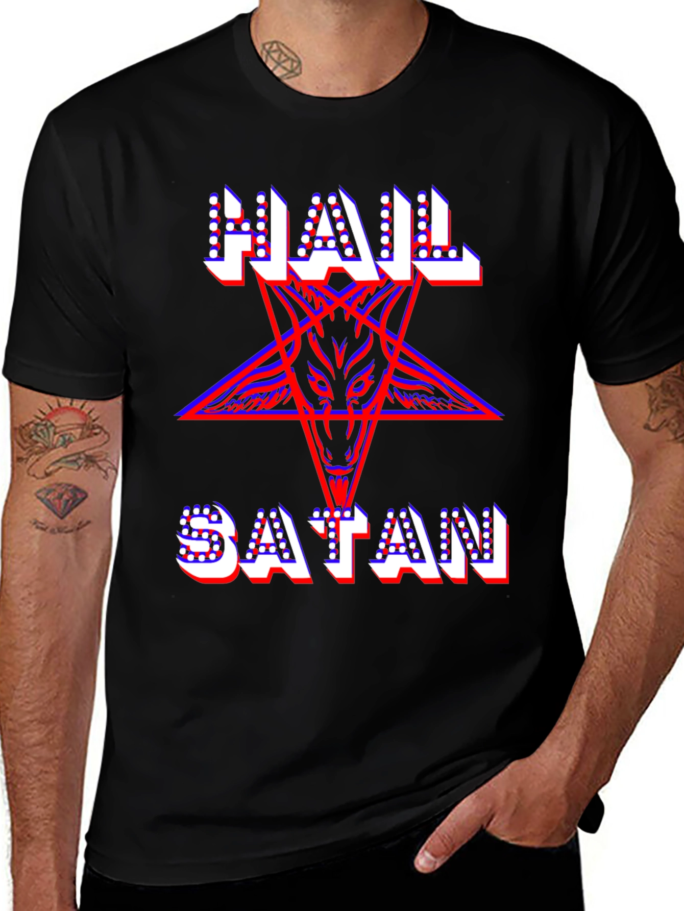 Hail Satan T-Shirt - Occult Graphic Tee