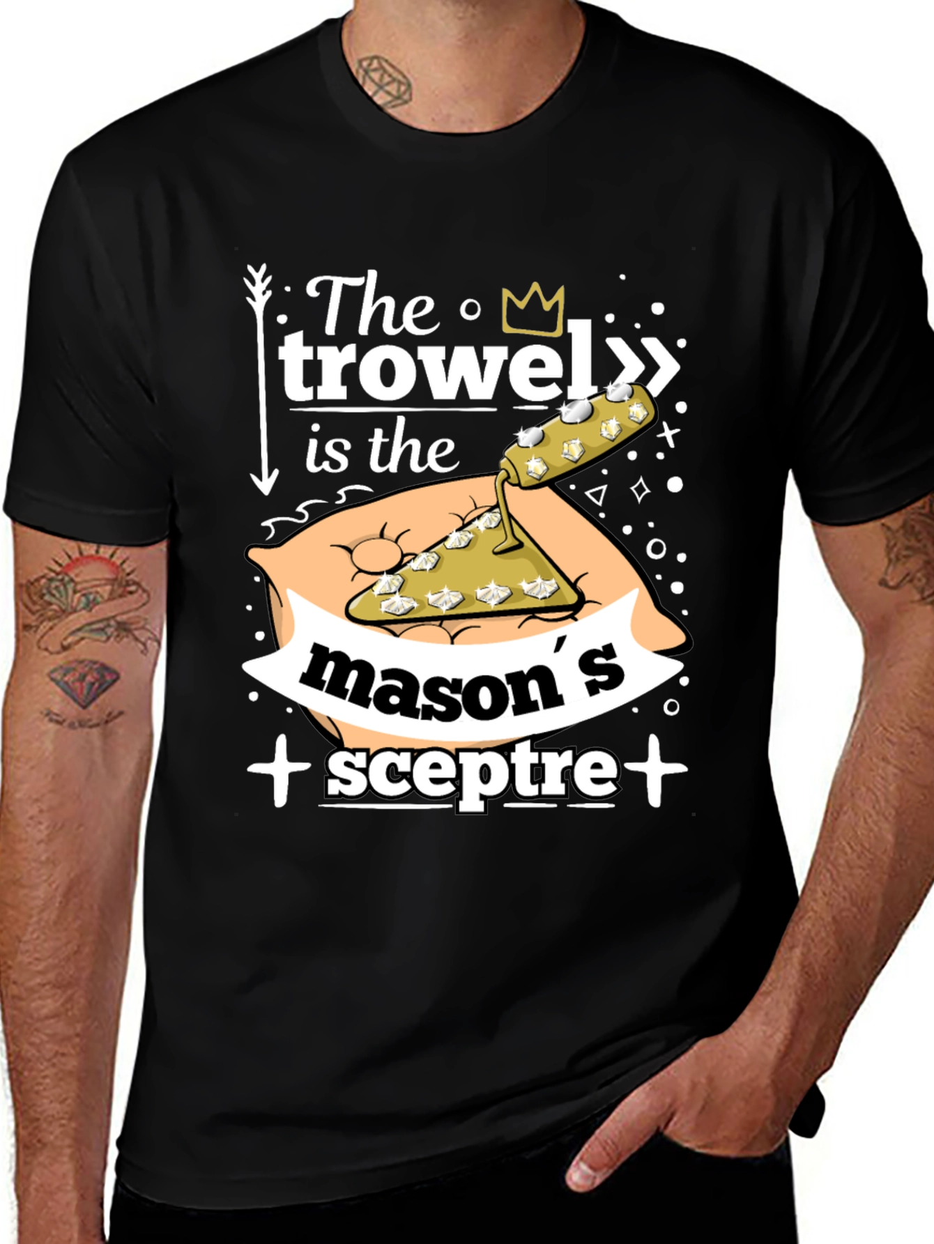 Variant 25 of Mason's Sceptre T-Shirt - Construction Humor Tee