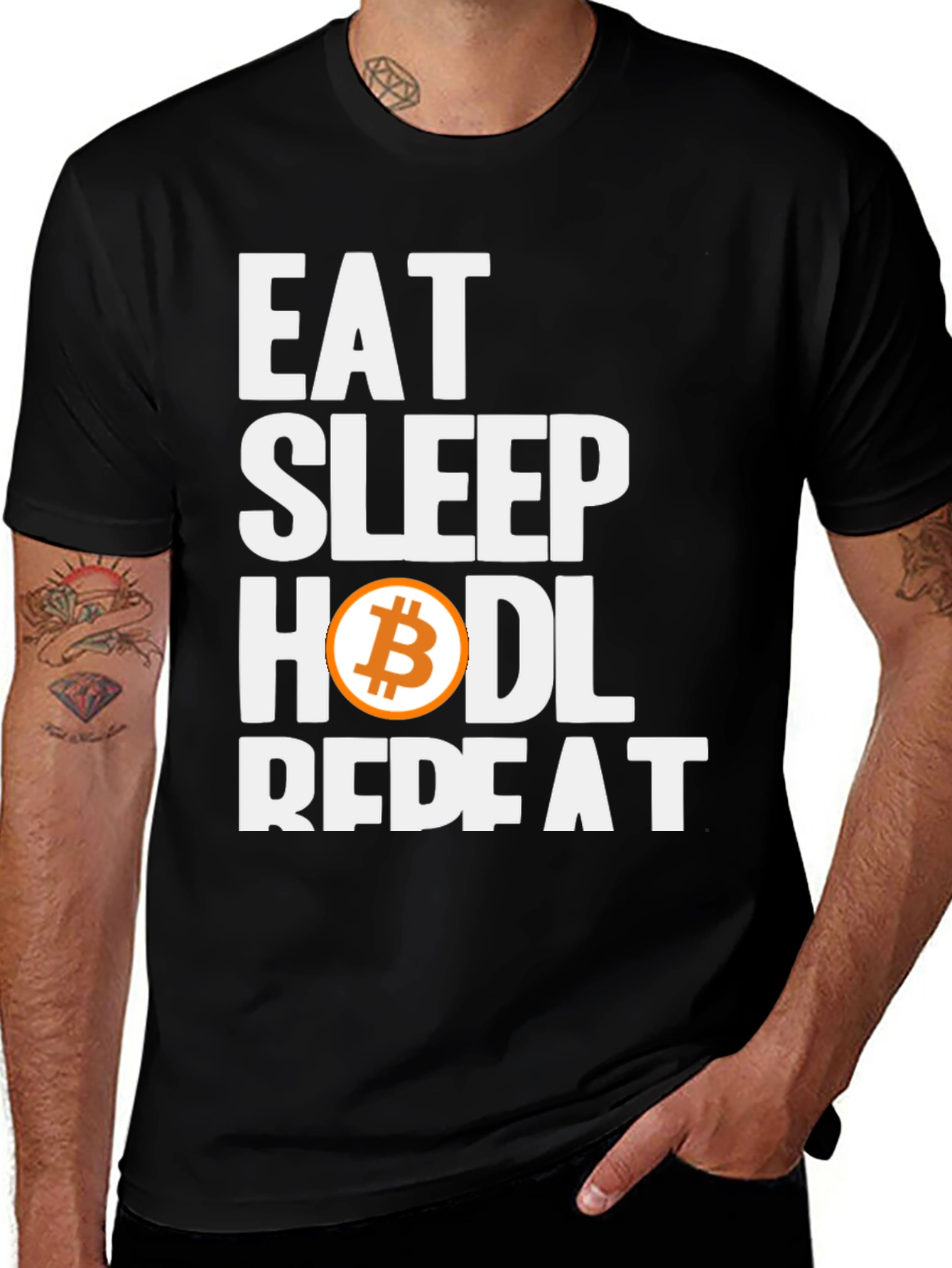 Eat Sleep HODL Bitcoin Repeat T-Shirt