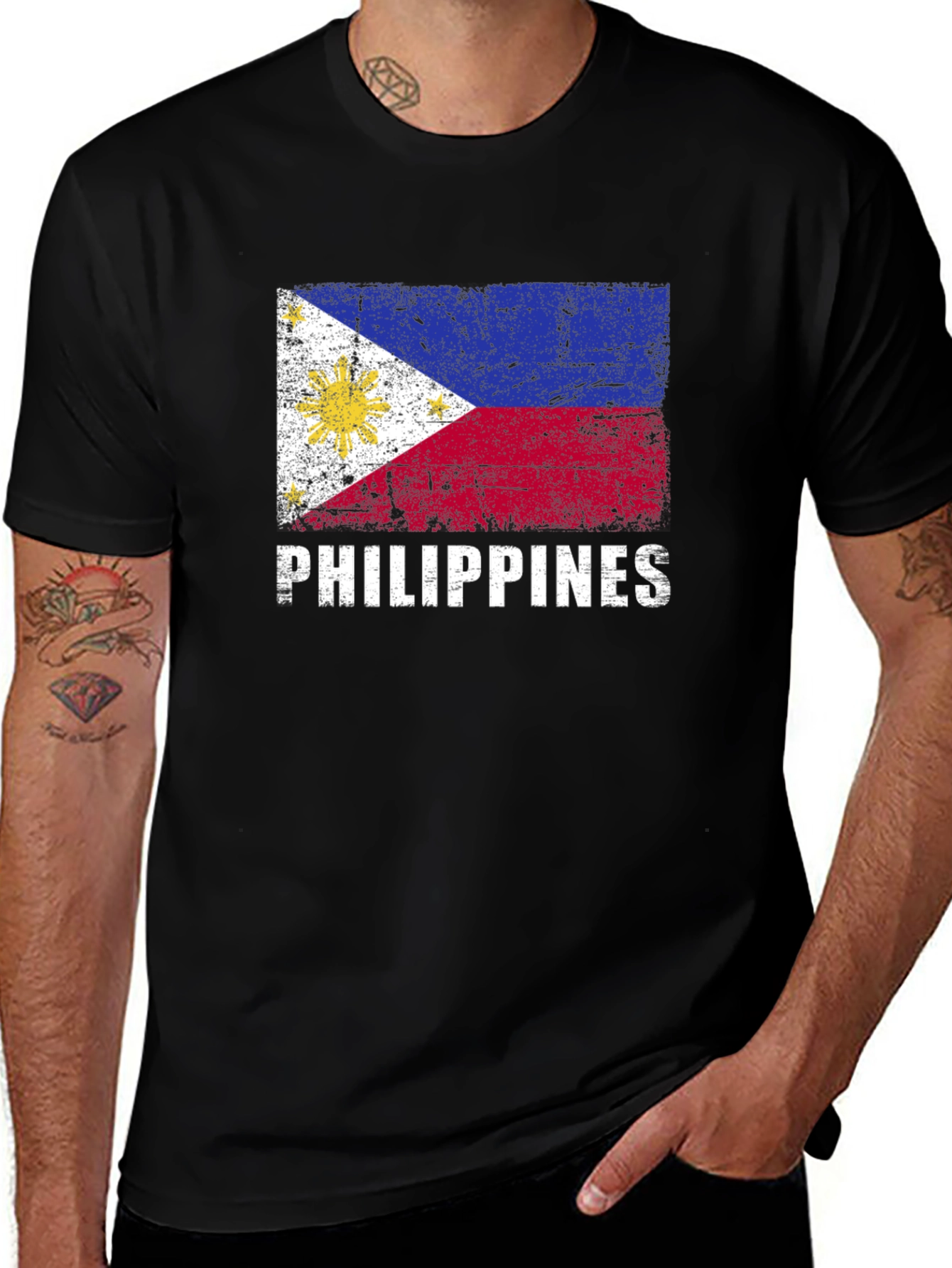 Philippines Flag Graphic T-Shirt