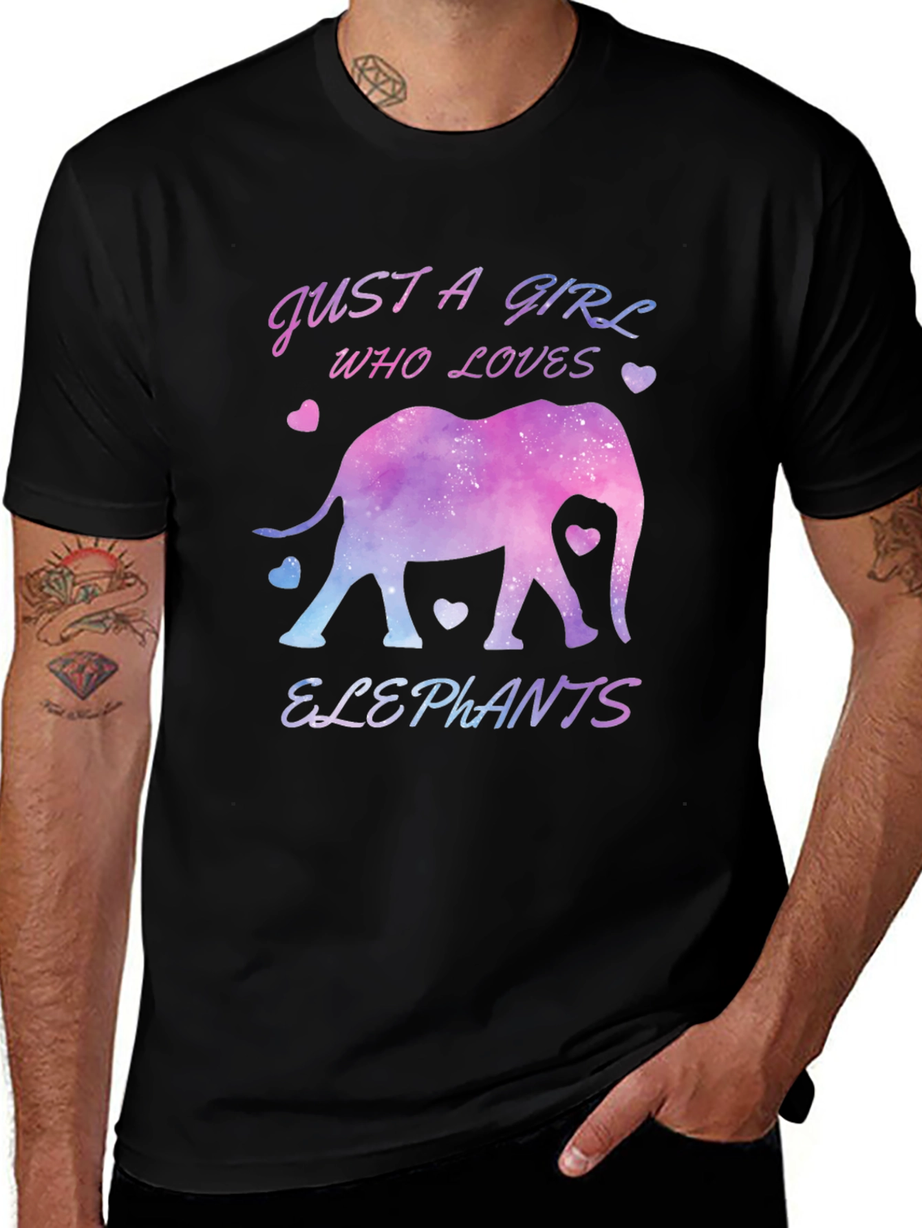 Variant 7 of Just a Girl Who Loves Elephants T-Shirt
