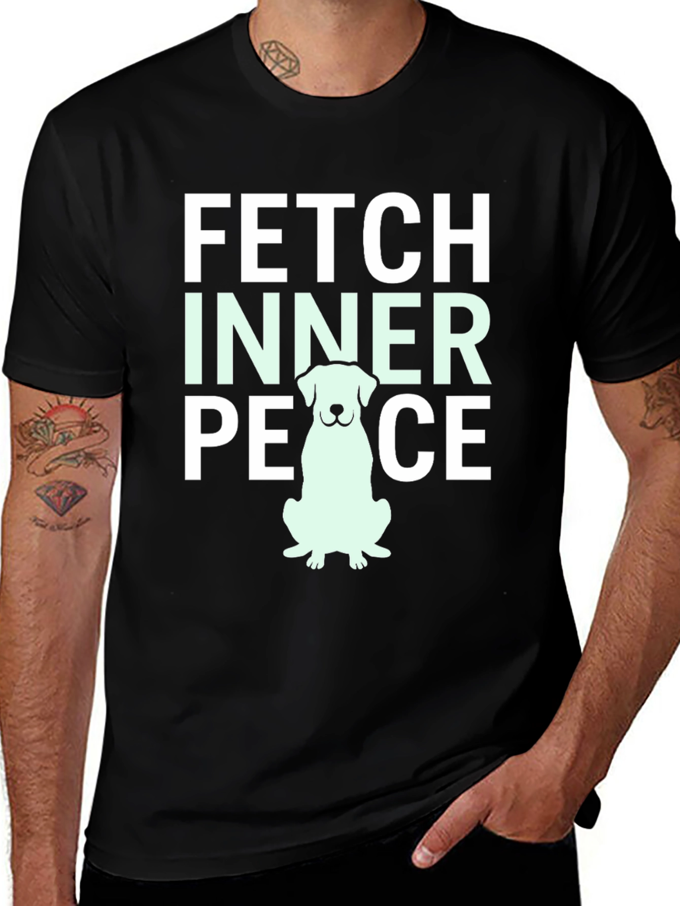 Variant 11 of Fetch Inner Peace Dog Graphic T-Shirt