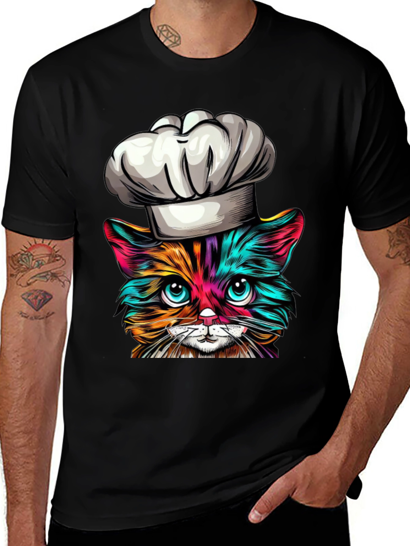 Variant 11 of Chef Cat T-Shirt - Artistic, Unique Design