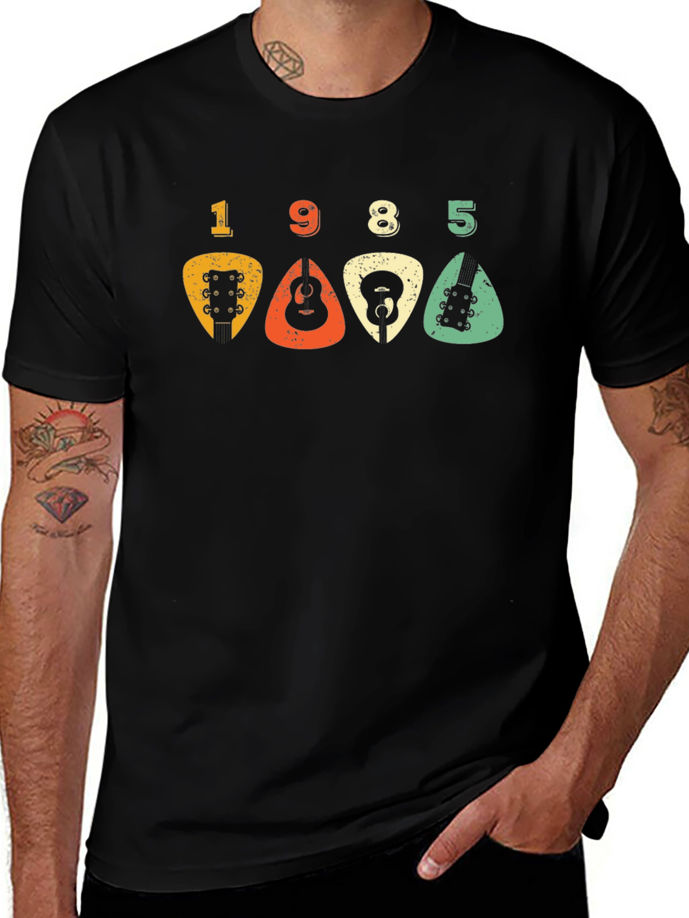 Variant 29 of Vintage 1985 Guitar Pick T-Shirt