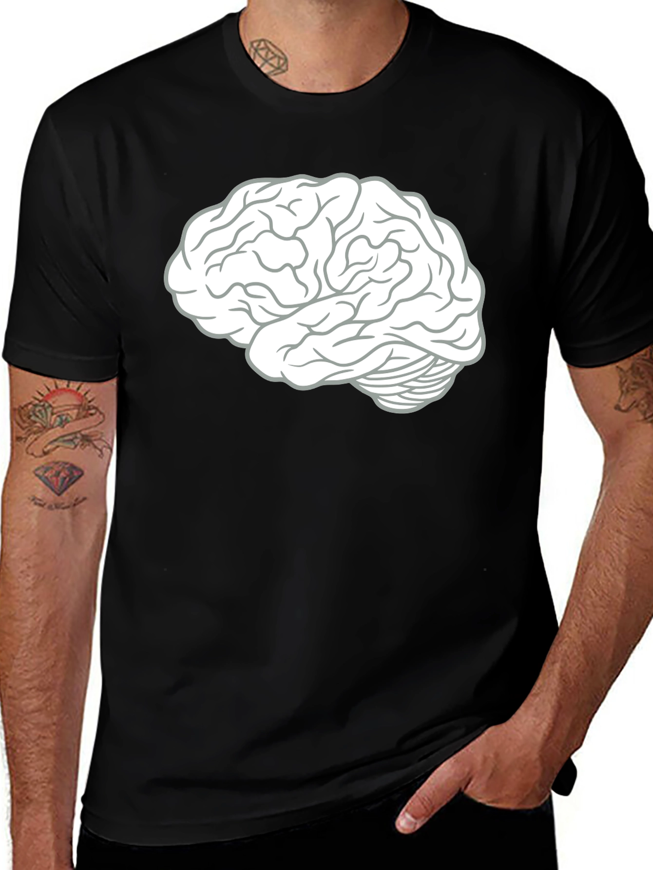 Variant 29 of Brain Graphic Tee - Smart Casual