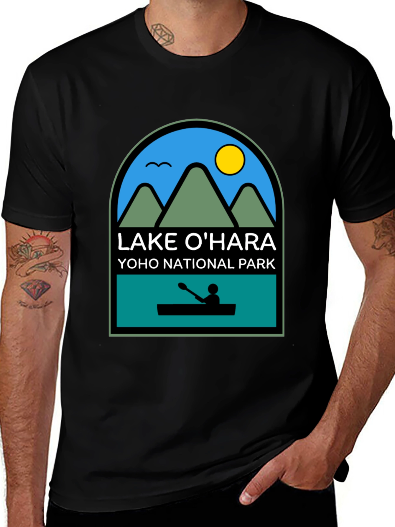 Lake O'Hara Yoho National Park Black T-Shirt