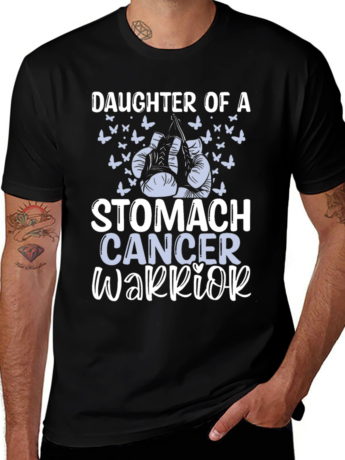 Variant 27 of Daughter of a Stomach Cancer Warrior T-Shirt