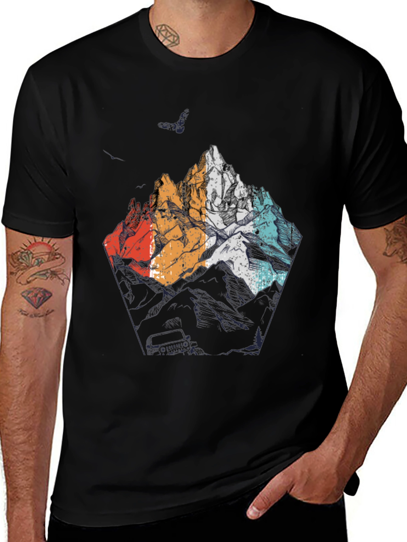 Variant 12 of Mountain Graphic Tee - Adventure Awaits