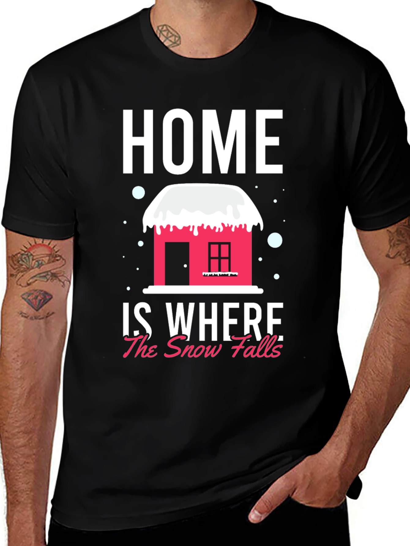 Variant 27 of Home Is Where The Snow Falls T-Shirt