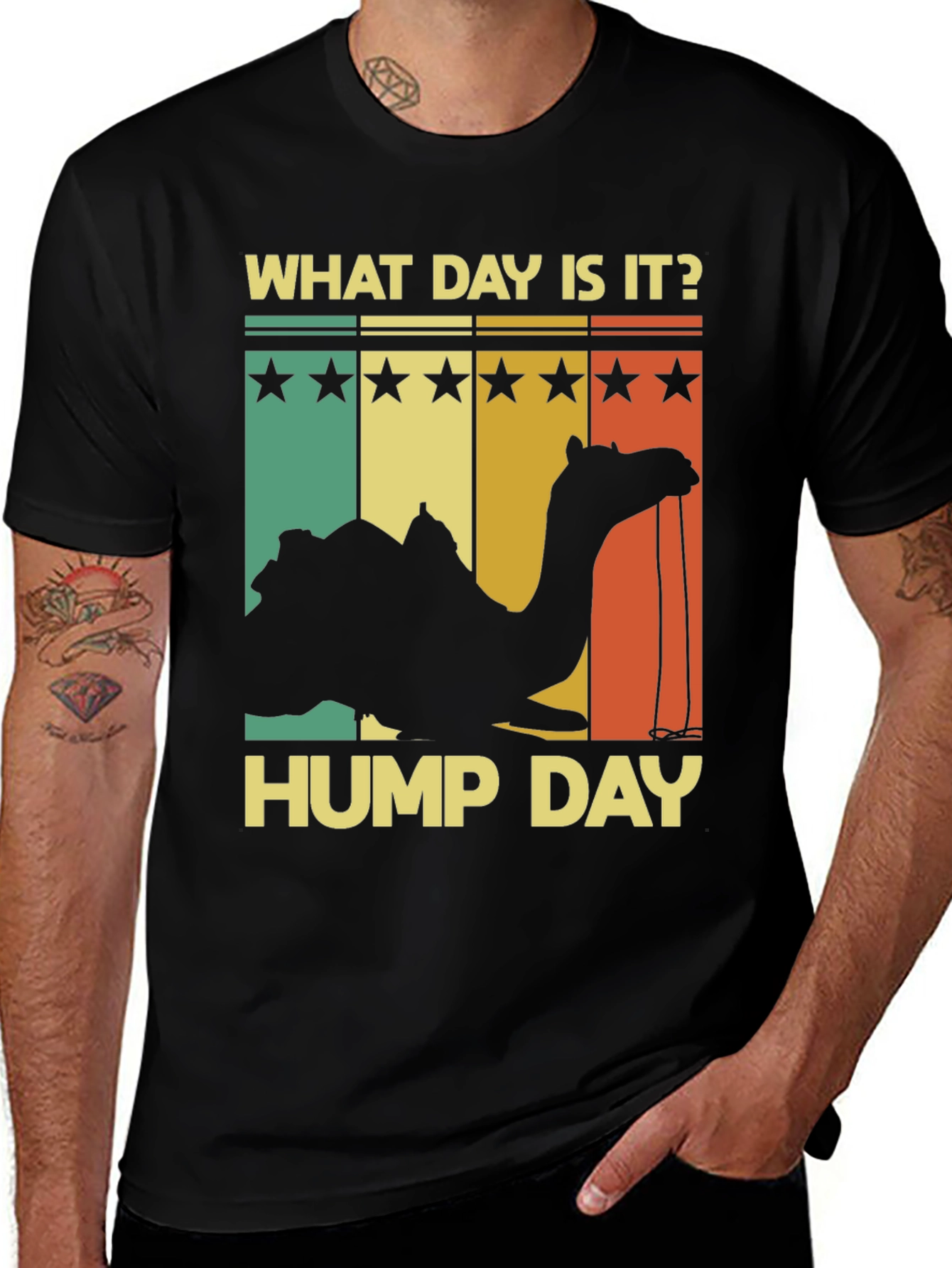 Variant 17 of Hump Day Camel T-Shirt - What Day Is It?