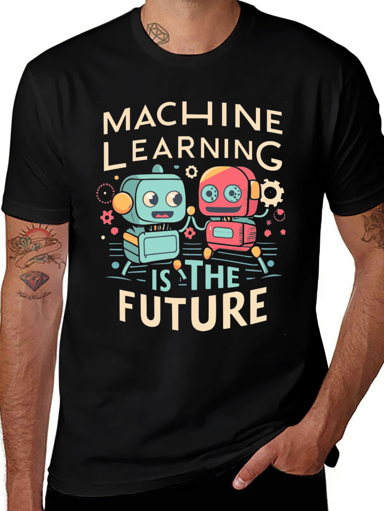 Machine Learning Future Robot Graphic Tee