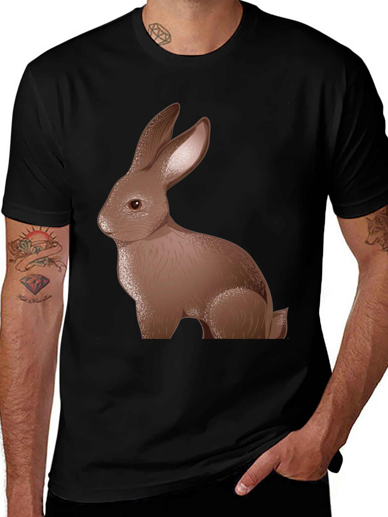 Variant 13 of Chocolate Bunny Graphic T-Shirt