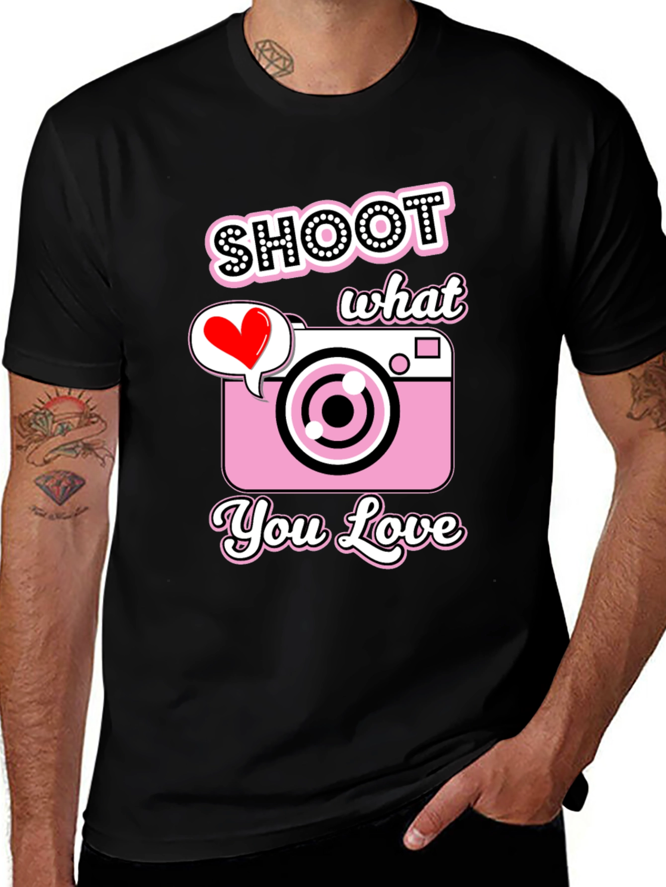Variant 11 of Shoot What You Love Camera Graphic Tee