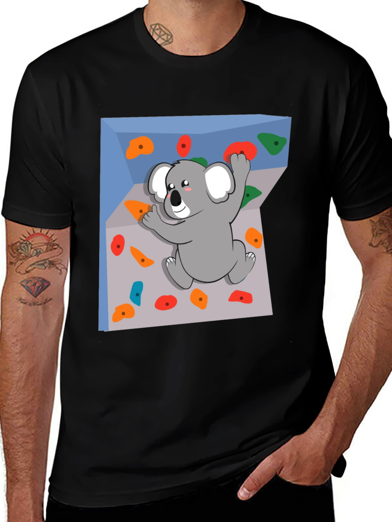 Variant 10 of Koala Climbing T-Shirt - Adventure Ready!
